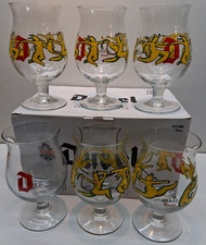 DUVEL Lot 6 verres bière hop devils vintage 33 cl dans carton d'origine