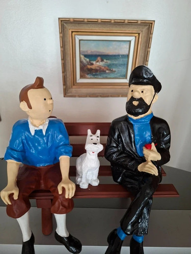 Tintin haddock milou sur - tintin,,