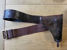 Holster et ceinturon en cuir pour pistolet automatique MAB 7.65, année 1930