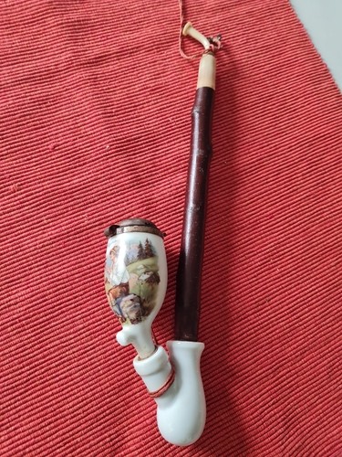 Jolie pipe ancienne faience - jolie,