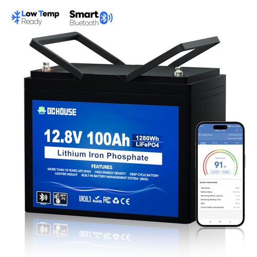 12v 100ah lifepo4 bluetooth - 12v,
