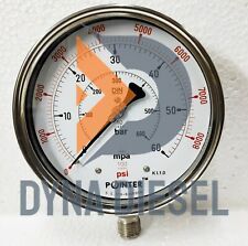 Testeur de buse d'injecteur diesel manomètre triple échelle 60MPA 600 BAR 800...