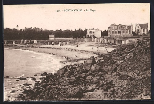 Cpa port navalo plage - cpa, port-navalo,