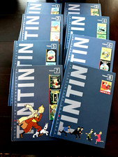The Adventures of Tintin, Eight Book Set - Blue Slipcase, Excellent Condition