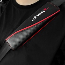 1pc Universal Car Seat Belt Shoulder Pad Cover Protector Carbon Fiber Strap Mat