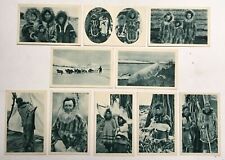 10 Antique Postcards, Alaska, Arctic Circle, Eskimos, Inuit