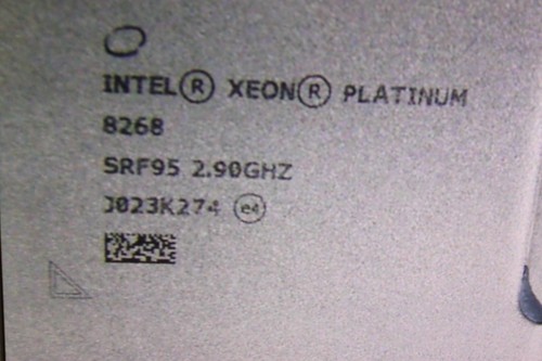 Intel xeon platinum 8268 srf95 - xeon,