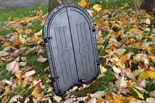 395 x 580mm Neuf Porte de four à pizza, poêle à bois, Fonte Fumoir Jardin ZEb38