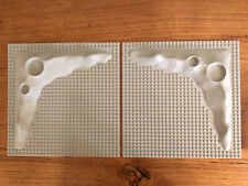 Vintage LEGO - 2 Base Plates 32 x 32, Crater - Ref. 3947a Light Gray