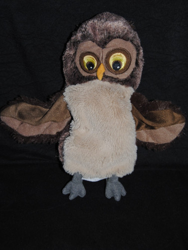 Doudou marionnette hibou - 🍀doudou,