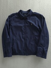 Polo Ralph Lauren Navy Blue Harrington Windbreaker Jacket Full-Zip XL