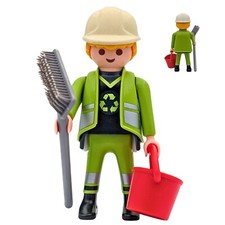 Playmobil figurine poubelle