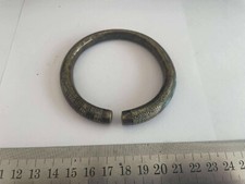 ANCIENNE MANILLE DIT BRACELET D'ESCLAVE MONNAIE TRIBALE MALI ART AFRICAIN 8CM