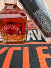 JACK DANIELS- SINGLE BARREL-HARLEY DAVIDSON- 1 VERRE+1TAPIS ORDI