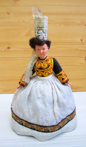 Poupée folklorique bretonne - poupée,