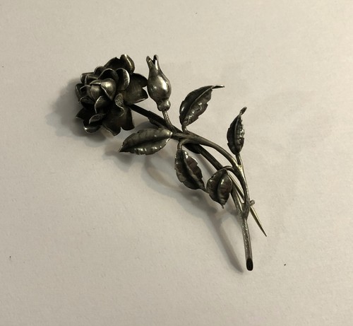 Ancienne broche rose art - broche,