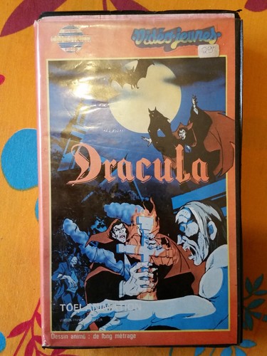 Dracula cassette vhs dessin - dracula,