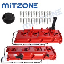 2PCS Upgraded Engine Valve Cover w/gasket for 02-10 Infiniti FX45 M45 Q45 VK45DE