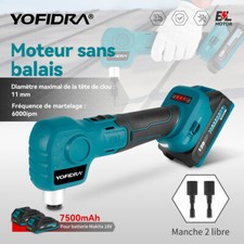 Marteau automatique sans fil marteau à clou électrique 11mm avec 0/2 Batterie