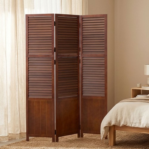 Paravent bois marron - bois,