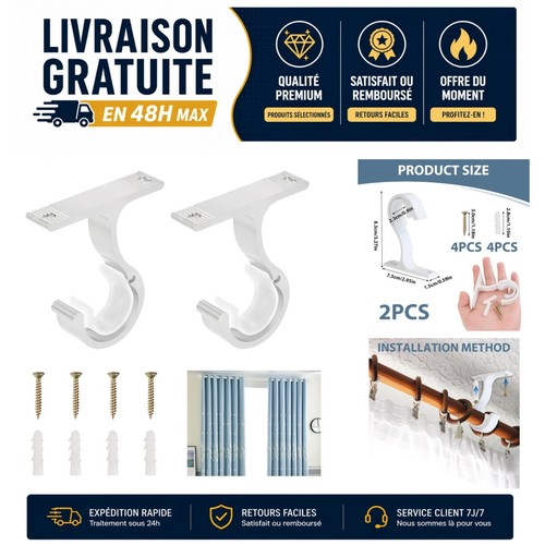Supports tringle rideaux - supports,