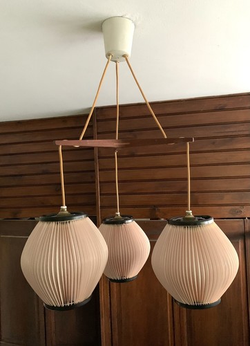 Lustre suspension rose saumon - lustre,