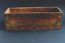 1920s-1930s Kraft-Phenix Cheese Corp Swiss Wooden Box