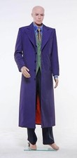 Batman Dark Knight Joker Gabardine Only Trench Coat Costume Cosplay Halloween