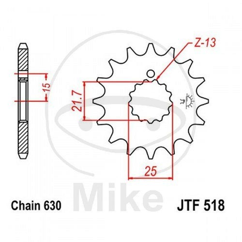 Pignon z13 630 726 pour - z13,