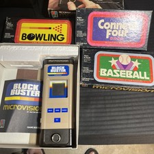 Milton Bradley Microvision Electronic Game System with 3 games. Tested, Works