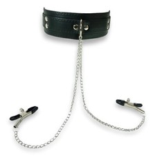 Collier BDSM avec pinces