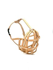 Muselière en cuir léger pour