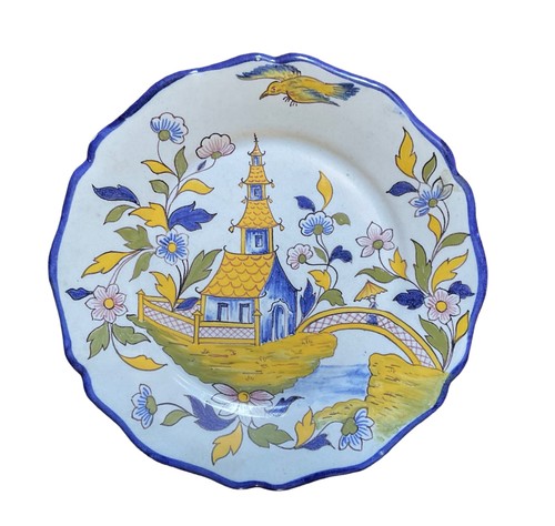 Anciennes assiettes charolles - assiettes,