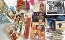 Vintage Hair & Beauty Salon Display Lot 1940s–70s – Wella, Breck, Clairol, Cosmo