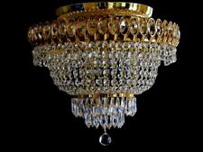 Belle Couvrir Cristal Lustre En Couleur Or Montage Hauteur Seulement 35 CM