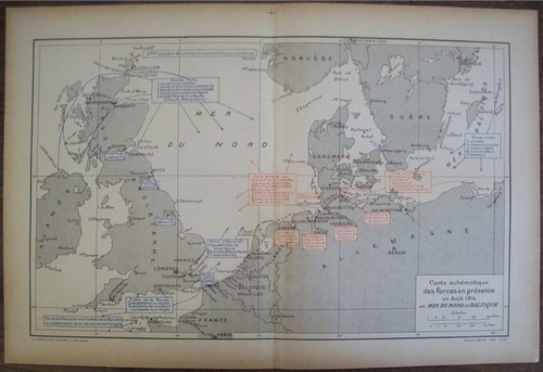Carte mer nord - mer, du