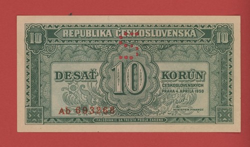 Czechoslovakia specimen - czechoslovakia, 10