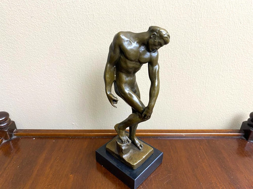 Sculpture homme bronze sur - sculpture, en