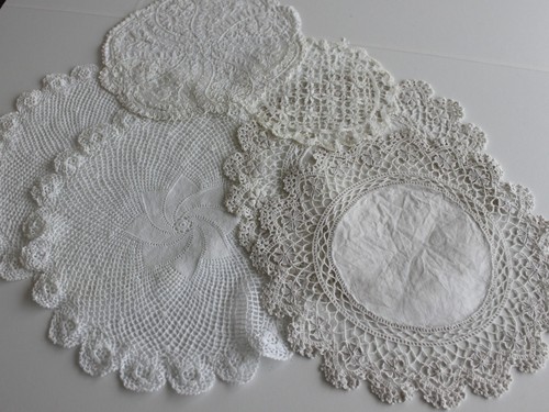 Lot napperons ronds - de, 6