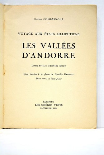 Livre ancien combarnous - livre, voyage
