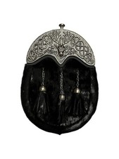 Sporran Noir Écossais Tête