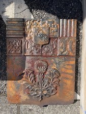 plaque de cheminée en fonte