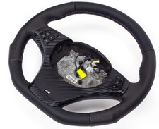 Échange Tuning X3 E83 X5 E53 Volant en Cuir pour BMW X5 Couverture Multi Charbon