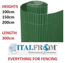 Canisse PVC Bambou vert haie artificielle clôture jaune