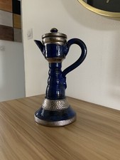 Rare Guérin Bouffioulx Belgium Blue Enamelled Sandstone Carafe