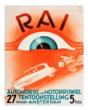 Affiche ancienne automobile et