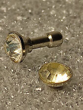 1 Piercing De Nez ou Autre (Couleur:  Blanc translucide) - Tige droite acier