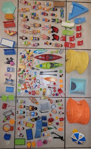 Lot playmobil camping plage - lot,