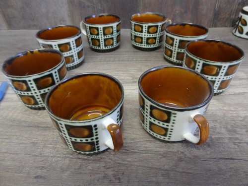 Tasses marron beige boch - tasses, et