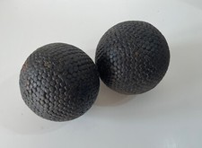 SPORT BOULES Très ancienne BOULE à clous ronds  1900 LYONNAISE LONGUE Collection